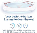 Luminette 3 Light Therapy Glasses - Wearable Light Therapy Lamp - White LED Sun Lamp - Natural Relief for Sleep Problems, Seasonal Mood Disorders & Jet lag - Portable Daylight Lamp (Pink)
