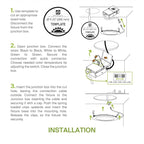 ASD 4 Pack 11/12 Inch LED Recessed Lighting 24W, 5 CCT 2700K-5000K CRI90+, IC Rated Ultra Thin Dimmable Ceiling Lights with J Box, Canless Wafer Downlight, Round Slim Panel Light, UL Listed, Black