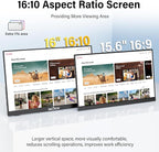 InnoView 16-inch 180Hz Portable Monitor FHD1920×1200 100% sRGB Laptop Screen Extender | 2 x Type-C & HDMI 16:10 Portable Monitor Compatible with 144hz/Macbook/Switch/PS5/Xbox