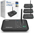 Intercoms Wireless for Home, Home Intercom System Wireless, 5280 Feet Long Range House Intercom System for Business, Two Way Wireless Intercoms for Office, Wireless Room Monitor LD666-4P