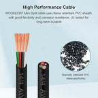 MOOKEERF 14/4 AWG Mini-Split Cable - 100FT 14 AWG 4 Conductor Control Cable 300V Stranded Oxygen-Free Pure Copper Wire for Mini Split Air Conditioner,Heat Pump,HVAC Systems and Speaker Systems