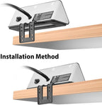 Desk Edge Mount Power Strips with USB Ports-UL Plug Outlets 1250 Joulets Surge Protector Tabletop Power Sockets for Nightstand/Home Office/Dormitory 4 USB Ports & 3AC Outlets