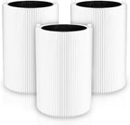 Blue Pure 411 Replacement Filte-r Compatible with Blueair Blue Pure 411 Genuine, 411+, 411 Auto and Mini Air Purifie-r, Include 3 Particle and 3 Activated Carbon
