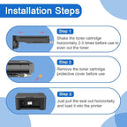 RIOMAN 56A CF256A Black Toner Cartridges High Yield 56A CF256A Toner Cartridge（with Chip） Compatible Replacement for HP MFP M436nda M436n M433A Printer