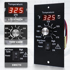 Thermostat Controller Replacement Compatible for Traeger Wood Pellet Grills, BBQ Grill Digital Controller Board, Control Panel Thermometer with RTD Temperature Sensor