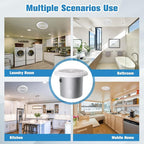 HTONG Innovation V2262-50 7 Inch Bathroom Exhaust Fan, 50 CFM Ceiling Exhaust Fan for 8" Rough-in Opening, 1.0 Sones Quiet Effective Ventilation for Bathroom, Kitchen, Laundry Room, Mobile Home