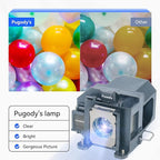 Pugody ELPLP57/V13H010L57 Replacement Projector Lamp Bulb for Epson brightlink 450wi 455wi Powerlite 450w 450wi 460 EB-440w EB-450W EB-450Wi EB-455Wi EB-460 EB-460i EB-465i H318a H343a with Housing