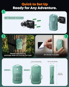Camping Security Alarm - Wireless Radar Motion Sensor System for Camping, RV & Solo Campers, 1/2 Mile Range, Customizable Detection Zone, IP66 Waterproof, Rechargeable, Portable Survival Gear