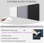 BXI Sound Absorber, 12 X 12 X 3/8 Inches 16Pcs High Density Acoustic Absorption Panel, Sound Absorbing Panels Reduce Echo Reverb, Tackable Acoustic Panels for Wall and Ceiling Acoustic Treatment