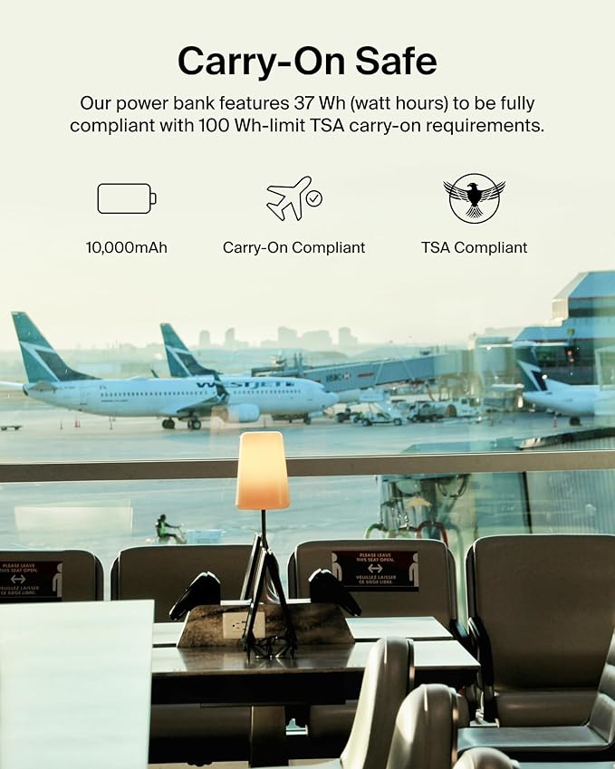 Belkin Portable Charger, Slim USB-C Power Bank 10,000mAh w/ 2 USB-C Ports, Digital Battery Display, 20W Charging Battery Pack - iPhone 17, Air, Pro, Samsung Galaxy S25, Pixel 10, iPad, & More - Sand