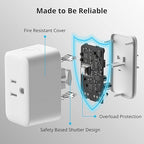 【2025 New】 SwitchBot Smart Plug Mini 15A(1 Pack), Energy Monitor, Smart Home WiFi(2.4GHz) & Bluetooth Outlet, Compatible with Alexa & Google Home, APP Remote Control & Timer Function, No Hub Required