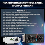599-210XD Climate Control Module - Compatible with 2003-2009 Chevy Silverado/Avalanche/Suburban/Tahoe/Trailblazer, GMC Sierra/Yukon/Envoy, Cadillac Escalade