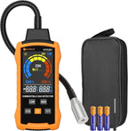 Neoteck Natural Gas Detector Gas Leak Detector with 12” Gooseneck Combustible Gas Detector with Audible & Visual Alarm Test Methane Propane Gasoline Natural Gas for Gas Pipeline Gas Stove and RV