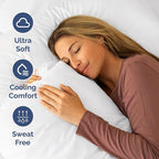 RV Short Queen Sheet Set 60 X 75 - 4 Piece RV Short Queen Bed Sheets - Ultra Soft, Breathable & Cooling - Designed for Bunks, Trailers & Camper - Fits 8” to 12" Mattress - Hotel Luxury Bedding - White