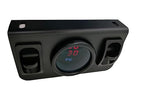 in Cab Dual Air Gauge Control Kit with Digital Paddle Switch for Air Pressure Sensor Control of Air Suspension Kit (Red)