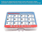 12 Values 54 Pcs Darlington Transistors Bipolar Power Transistor TIP31C TIP32C TIP41C TIP42C TIP120 TIP121 TIP122 TIP125 TIP126 TIP127 TIP142T TIP147T Minidodoca TIP Transistors Assortment Kit