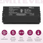 EMITEVER Dimmable Led Driver, 2 Packs 96W AC 110V-277V to DC 24V Transformer, 5-in-1 Dimming: ELV/MLV/TRIAC / 0-10V / 1-10V / 10V PWM/Potentiometer, Waterproof IP67 and UL Listed