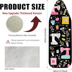 Nuxovilar Ironing Board Cover Needle Cotton 15x54 Inches | Ironing Board Cover and Pad Durable Needle Cotton for Home, Laundry Room, Bedroom Use