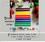 Smile4autism Large 2.5x10 ¼” Tools Perfect to Keep Your Loose Visual Picture Cards Organized. Autism, ABA, ADHD, Language & Apraxia Aspergers