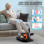 DUREXO Under Desk Elliptical, Leg Exerciser While Sitting for Seniors, Quiet Portable Electric Seated Pedal Exerciser with Remote Control and 12 Adjustable Speeds for Home Office