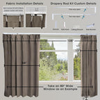 SmartWings Automatic Curtain Opener with Drapery, Motorized Vertical Blinds with Remote, Electric Closet Doors Sliding Panels Compatible with Alexa Google Homekit, 90% Blackout Coconut Brown