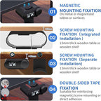 FSNIWEKO Under Desk Headphone Hanger Stand for SteelSeries Arctis Nova Pro Wireless-Arctis Pro Wireless NOVA Magnetic Mount Secretlab Magnus Version,Headphone Holder for Arctis Nova Pro Wireless