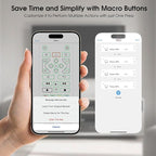SofaBaton U2 Universal Remote Control (with Backlight) with APP and Macro Buttons, Extended Infrared Range, Raise-to-Wake, Compatible with IR & Bluetooth Devices, All-in-one Smart Universal Remote