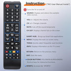 (Pack of 2) Universal for Samsung TV Remote Replacement,BN59-01301A for Samsung Smart TV LED LCD HDTV QLED SUHD UHD 4K 3D