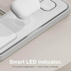 NOCO XGrid XDP3: 3-in-1 Wireless Charging Pad – Charging Station for iPhone, Apple Watch, and AirPods – MagSafe Compatible, Qi2 Certified – Includes 45W USB-C Wall Charger and 6.5-Foot USB-C Cable