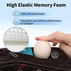 YIWEI Ergonomic Mouse Pad with Wrist Rest - Comfortable Office Mousepad with Memory Foam Wrist Support for Carpal Tunnel Relief, Mouse Pads with Non-Slip Base for Gaming and Home (Black-1)