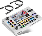 Yinker 5.5 Inch LCD Screen Video Mixer Switcher 4-Channel HDMI Live Stream Switcher, Support PST PGM, 1080P 60FPS USB Recording, USB 3.0 Streaming, PTZ Control