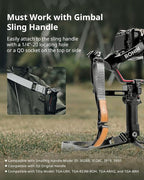 SmallRig RS3 RS2 Weight-Reducing Shoulder Strap Compatible with Sling Handle for DJI, Gimbal Belt with Upgraded QD Quick Release Buckles for DJI RS 5 / RS4 / RS4 Pro/RS 3 / RS 3 Pro/RS 2