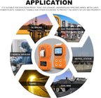 XLA Alert Portable Gas Detector, Gas Clip 4 Gas Monitor Meter Tester Analyzer, Rechargeable LCD Display Sound Light Shock Air Quality Tester, 2 Year Detector…