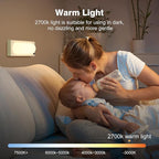 ICARER FAMILY Under Cabinet Lighting, USB-C Rechargeable 2700K Dimmer LED Battery Operated Under Counter Lights Stick On Magnetic Wireless Closet Lights for Desk, Stairs, Wardrobe, Wine Cabinet