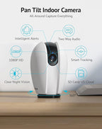 LaView Indoor Security Camera, Baby Monitor with Sound/Motion Detection and Night Vision,WiFi Camera Home Pet Dog Surveillance Camera with App,Two-Way Audio,360-degree IP Camera Work with Alexa