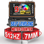 HBUDS Sewer Camera with 512Hz Sonde, Self Leveling 200ft Drain Camera with Meter Counter, 7mm Cable, 9" HD Screen 1080P Plumbing Cameras Snake with Light, 5100mAh Battery Pipe Inspection DVR 32GB
