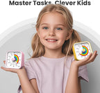 InfPokid Visual Timer for Kids with Pause Function, Cute Silent Timer with Rainbow for Classroom, Teaching, Task, Kitchen, 60 Minute Countdown Time Management for ADHD (Rainbow Yellow)