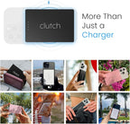 Clutch - Pro USB-C Portable Charger - Compatible with iPhone 15,16, 17 & Android Devices - Power Bank Magnetic Battery - TSA Travel Approved - USB Rechargeable - Built-in Cable - 5000 mAh - 3.7oz