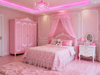 Pink Led Lights Strip Valentines Galentines Day Decor Rope Lights Easy DIY Princess Bedroom Cuttable Strip Lights for Baby Room Bathroom Living Room Kitchen Ceiling Wall Vanity Mirror Decoration