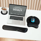 VAGAU Premium Keyboard Wrist Rest and Mouse Pad Wrist Support, Ergonomic Memory Foam Set for Office, Laptop, Mac, Computer and Gaming, Comfortable Typing &Wrist Pain Relief