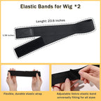 7 Pcs Hair Wax and Edge Control Set for Women - Flyaway Styling Products Includes Wax Stick, Hair Finishing Stick, Comb, Elastic Bands for Wig Edges