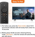 Replacement Voice Remote Control Fit for Fire Series Stick 3rd Gen, TV Stick 4K/4K MAX, TV Cube (2nd/3rd Gen), TV Stick Lite, TV Stick HD, N0t for Hisense, TCL Smart TVs
