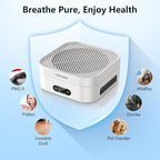 TDBYWAE Air Purifiers for Home Bedroom Up to 600 ft², True HEPA Air Purifier for Pets Dust Dander Pollen Odor Smoke, Portable Car Air Purifier for Travel