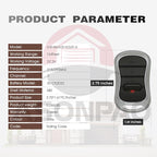 2 for Genie Garage Door Opener Remote G3T-A G3T-R G3T-BX Intellicode【10-Years-Warranty】
