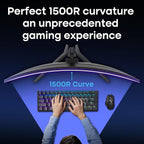 Amzfast 34 Inch 200Hz UltraWide Curved WQHD 3440x1440 Gaming Monitor, 1ms G-SYNC Compatible, 1500R, PIP/PBP, 131% sRGB, 96% DCI-P3, Height Adjustable,TÜV Rheinland, HDMI 2.1 x 2 & DP 1.4 x 1, AMZG34C8