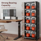 Extra Large Stackable Storage Bins with Lids & Wheels, 275QT-55QT/14GAL*5Pack Foldable Collapsible Closet Organizers Dark Storage Cabinet with Doors for Bedroom Dorm