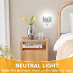 GANTINIR Vintage Deer Forest Night Light, Plug-into Winter Animals Nightlight White LED Lamp, Energy Efficient Decor Desk Lamp for Bedroom Hallway Stairs Bathroom