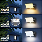 rosykite 40W LED Wall Pack Lights Outdoor Motion Sensor,360 °Rotation 5000K 6000K 4000K Selectable Exterior Flood Lighting Fixture Sconce for Porch Garage Patio