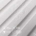 Art3d Slat Wall Panels, WPC Soundproof 3D Wall Paneling for Interior Wall Decor, TV Background, 8-Pack 96 x 6 in. Off-White