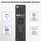 Universal-TV-Remote-Control Compatible with Samsung/LG/Vizio/Hisense/Sony/Philips/Onn/Sharp/RCA/Element/Westinghouse/Sanyo/Emerson TV and More Brand Smart TVs